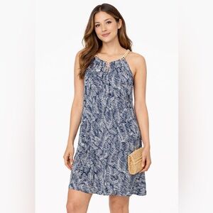 12 MK Dress With Palm Print